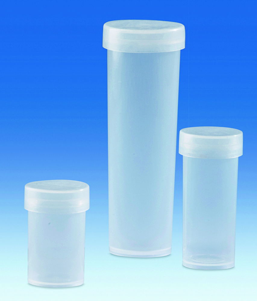Sample containers, PP with snap on caps, LDPE Sample containers, PP with snap on caps, LDPE