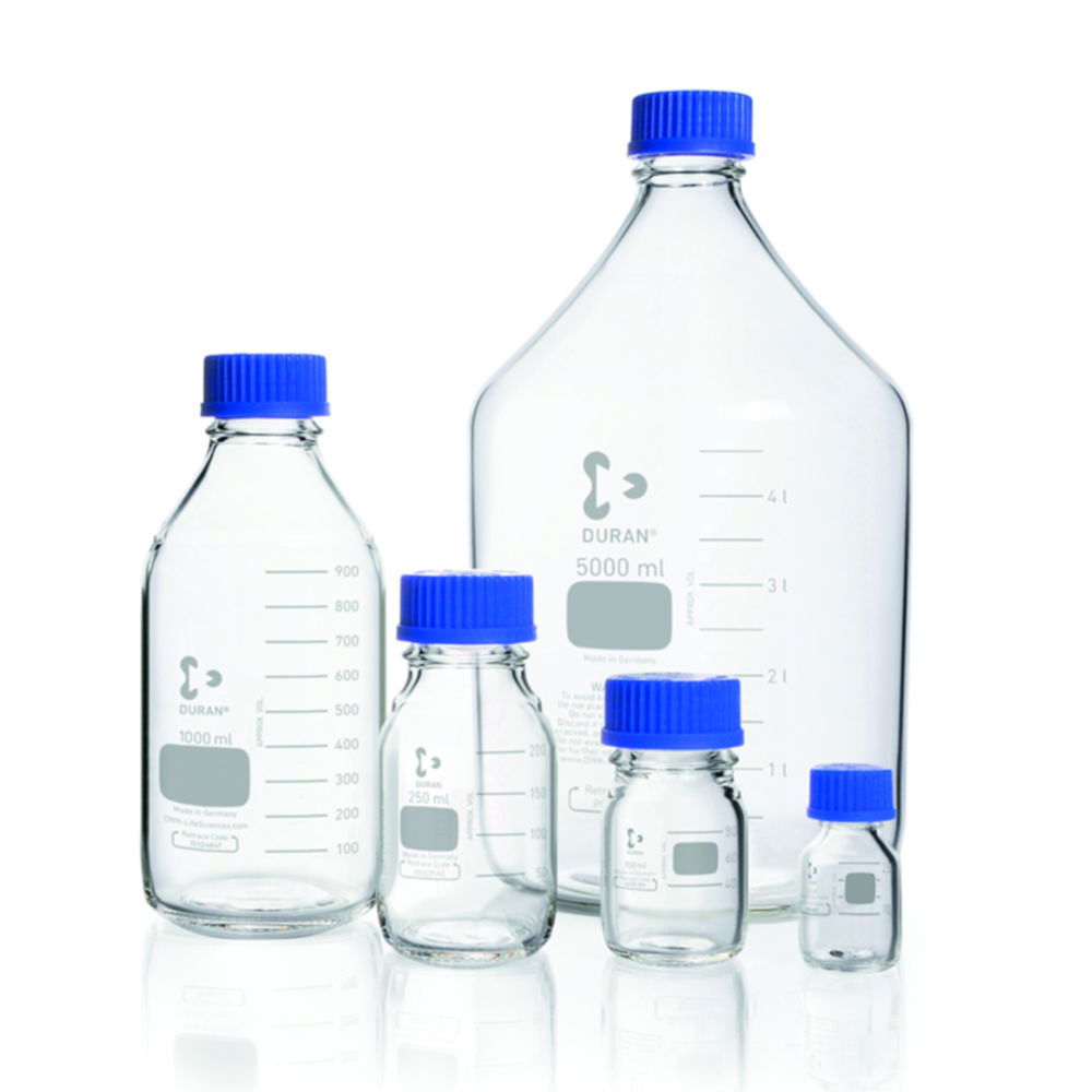 Laboratory bottles, DURAN®, with screw cap Laboratory bottles, DURAN®, with screw cap