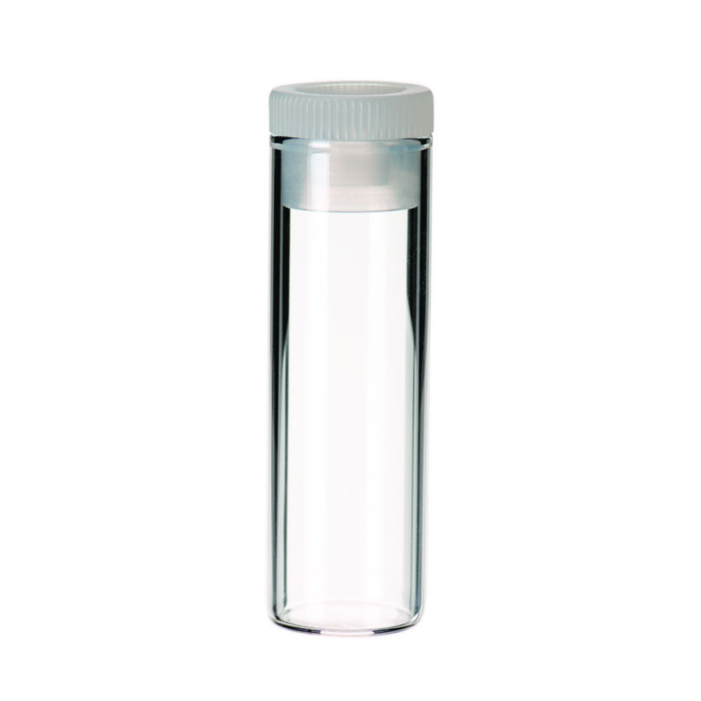 LLG-Shell Vials with PE cap (fire-polished neck) ND8, ND12, ND15 LLG-Shell Vials with PE cap (fire-polished neck) ND8, ND12, ND15