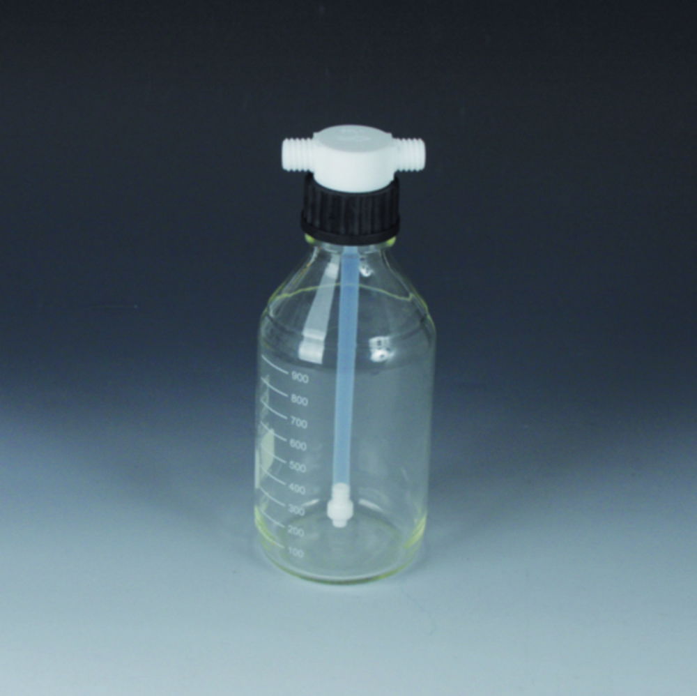 Scrubber Bottles Vitrum, borosilicate glass/PTFE Scrubber Bottles Vitrum, borosilicate glass/PTFE