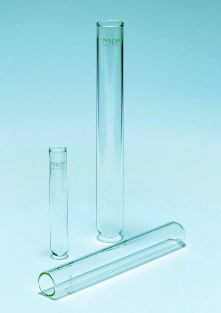 Test tubes, PYREX® borosilicate glass Test tubes, PYREX® borosilicate glass