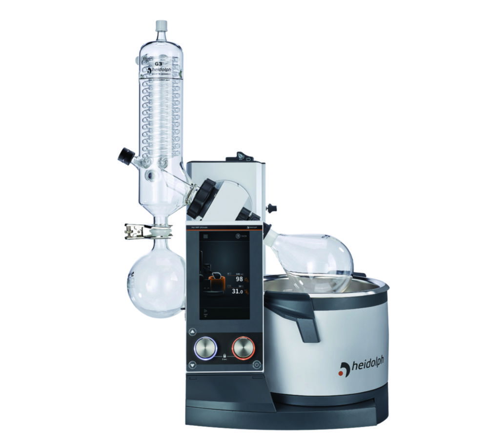 Rotary Evaporators Hei-VAP Ultimate, with motor lift, vertical condenser Rotary Evaporators Hei-VAP Ultimate, with motor lift, vertical condenser