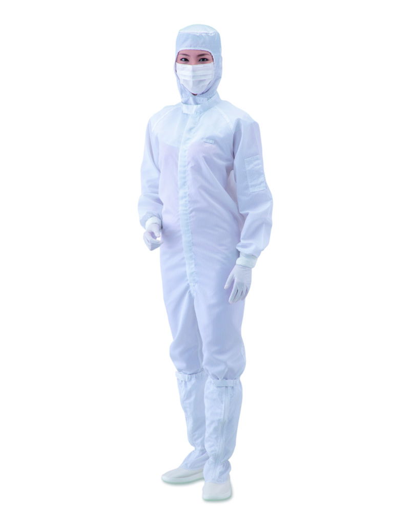 Overall for cleanroom, front zip, polyester Overall for cleanroom, front zip, polyester