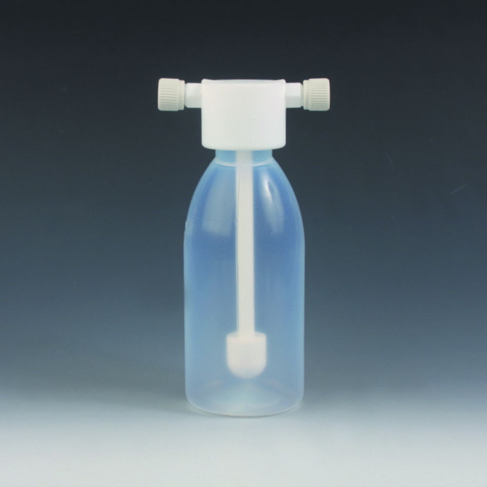 Gas washing bottles, FEP/PTFE Gas washing bottles, FEP/PTFE