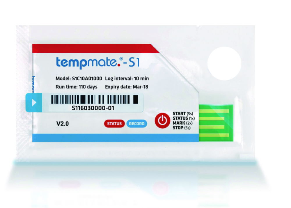 Disposable data logger TempMate-S1 Disposable data logger TempMate-S1