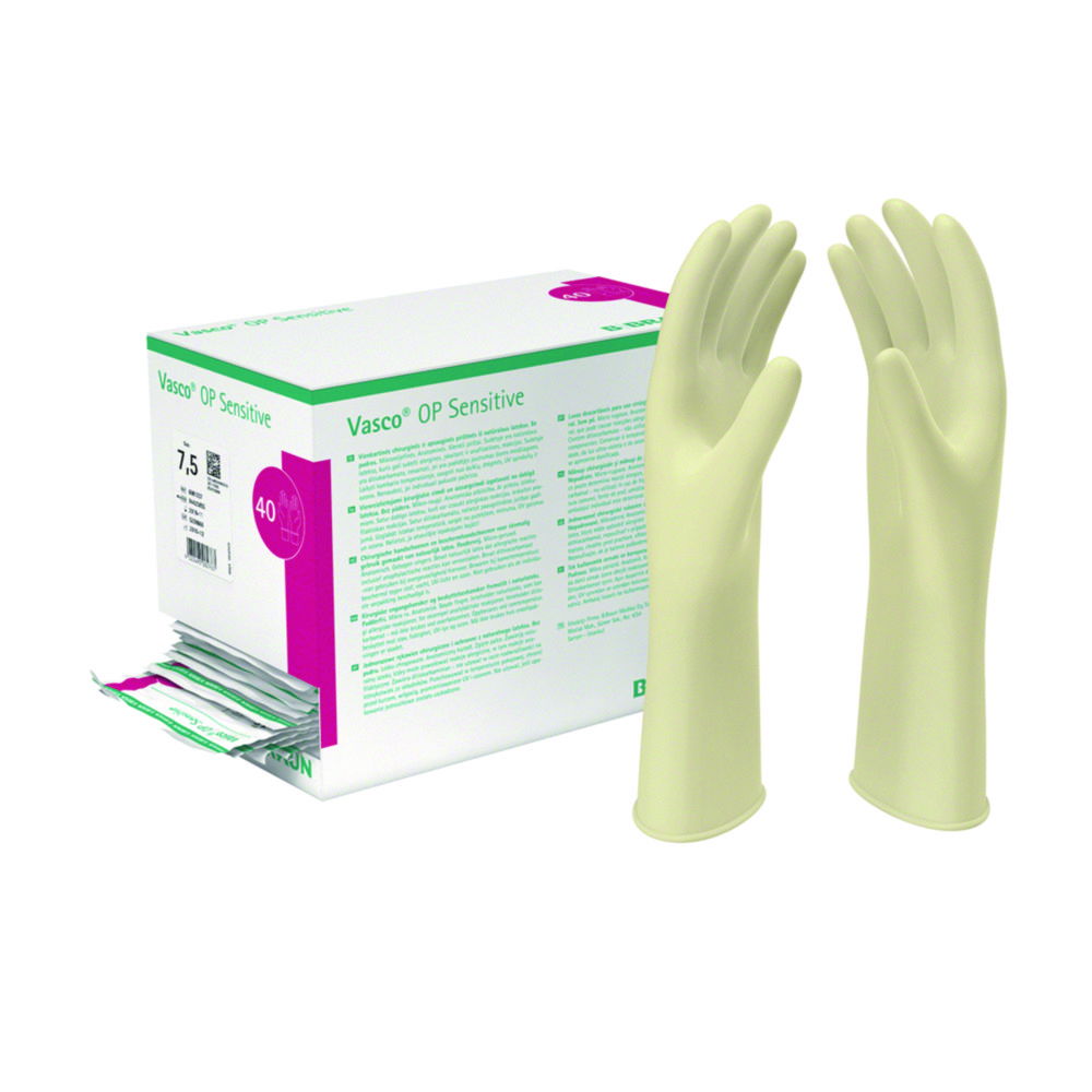 Disposable Gloves Vasco® OP Sensitive, Latex, Powder-Free Disposable Gloves Vasco® OP Sensitive, Latex, Powder-Free