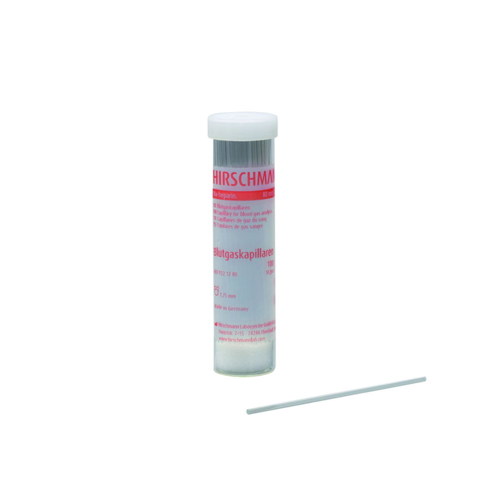 Blood gas capillaries, Na heparinised Blood gas capillaries, Na heparinised