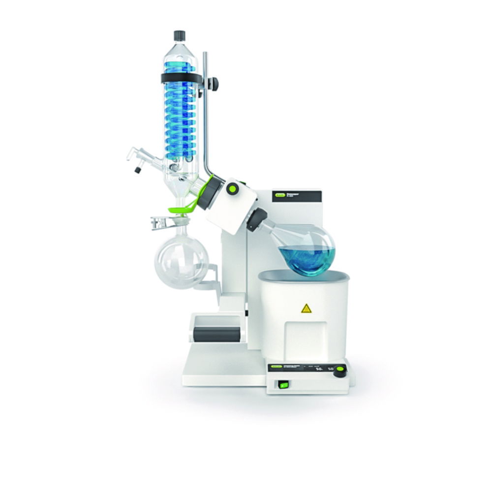 Rotary evaporator Rotavapor® R-300, with heating bath B-301 and vertical condenser Rotary evaporator Rotavapor® R-300, with heating bath B-301 and vertical condenser