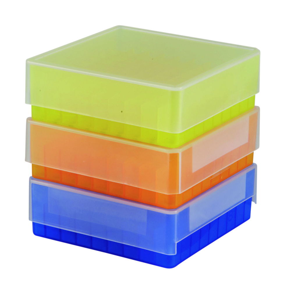 Cryogenic boxes, PP, 81 well, autoclavable Cryogenic boxes, PP, 81 well, autoclavable