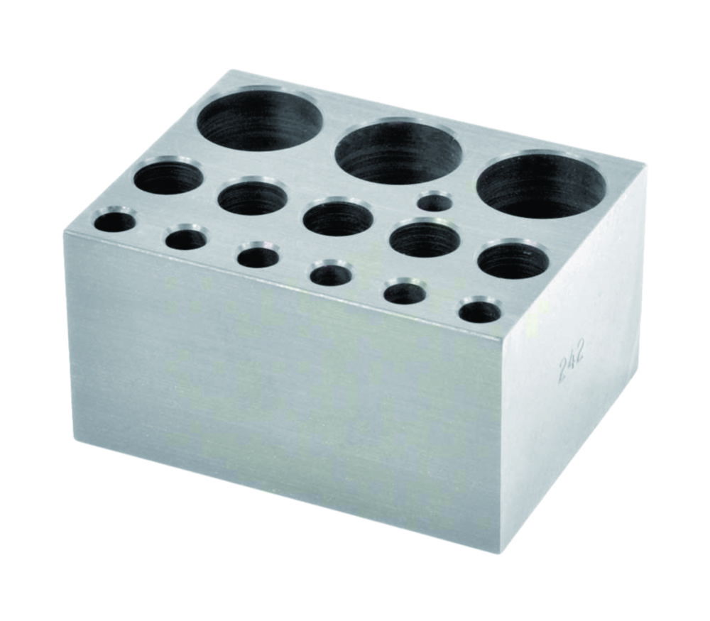 Blocks and Combination Blocks for Standard Test Tubes for Dry Block Heaters Blocks and Combination Blocks for Standard Test Tubes for Dry Block Heaters