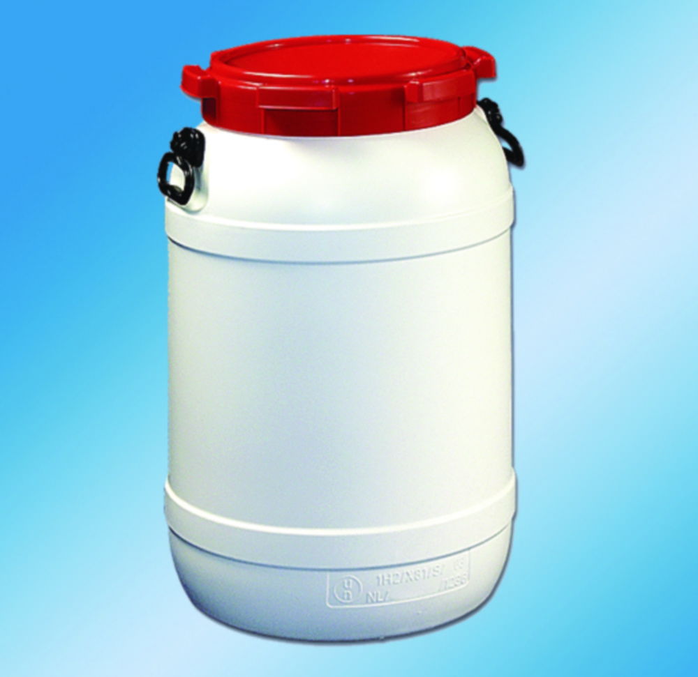 Kegs, wide mouth, HDPE, with UN-approval Kegs, wide mouth, HDPE, with UN-approval
