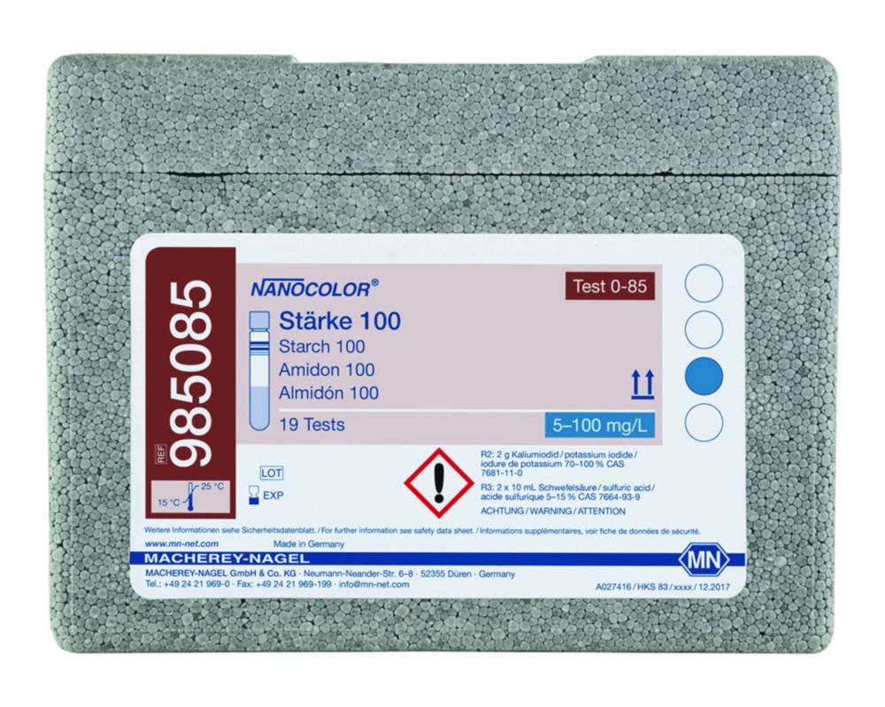 Tube tests NANOCOLOR® Starch