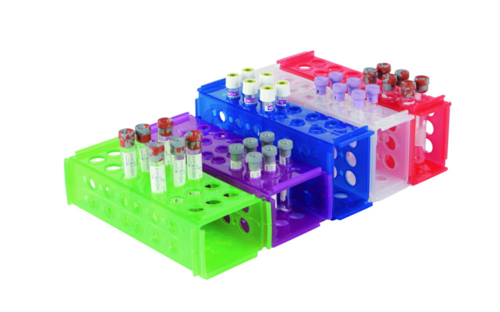 Test Tube Racks, PP, clinical, 4-Way Test Tube Racks, PP, clinical, 4-Way