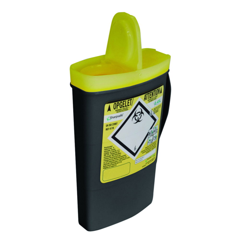 Disposal Container SHARPSAFE®, clear opening Disposal Container SHARPSAFE®, clear opening