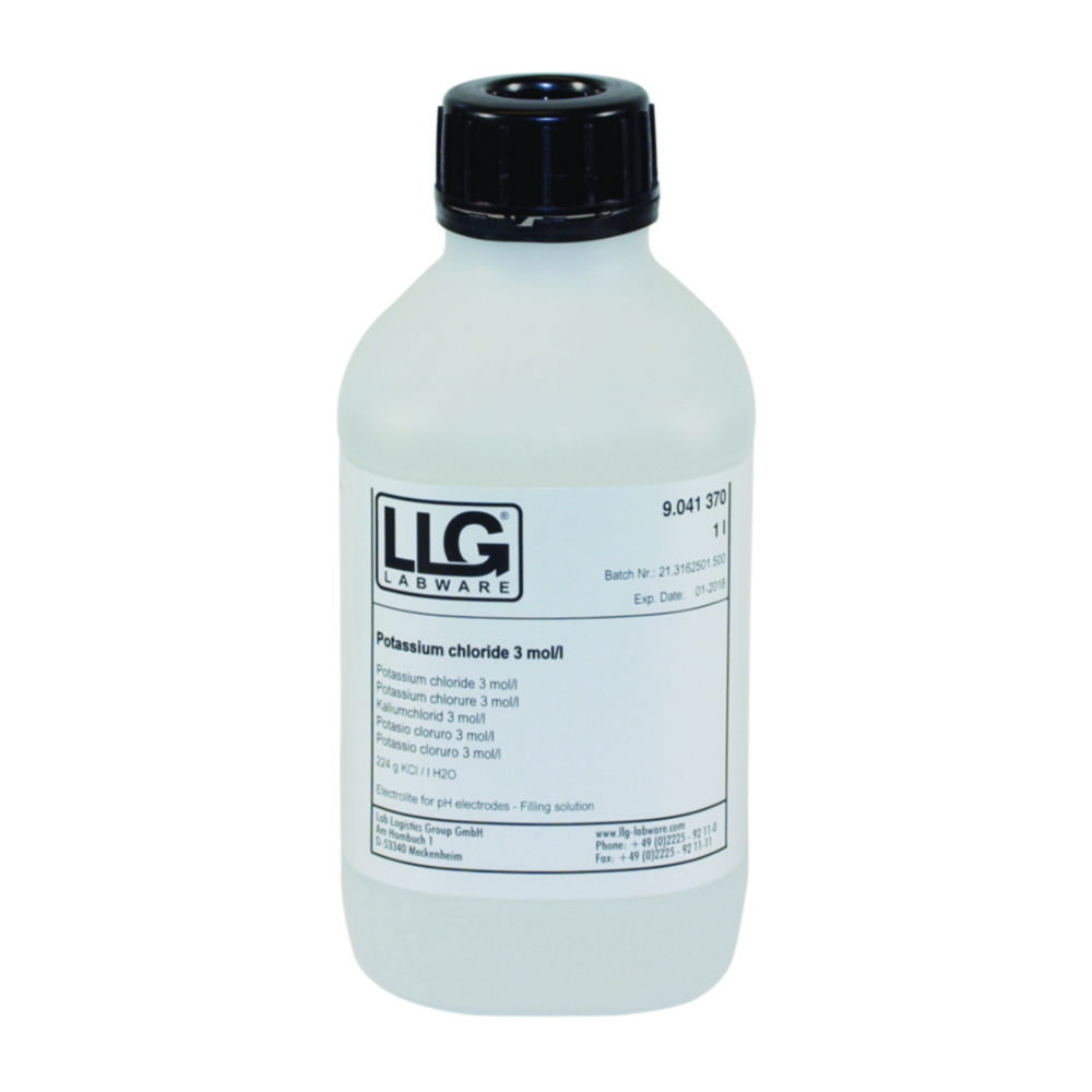 LLG-Electrolyte solutions, KCl LLG-Electrolyte solutions, KCl