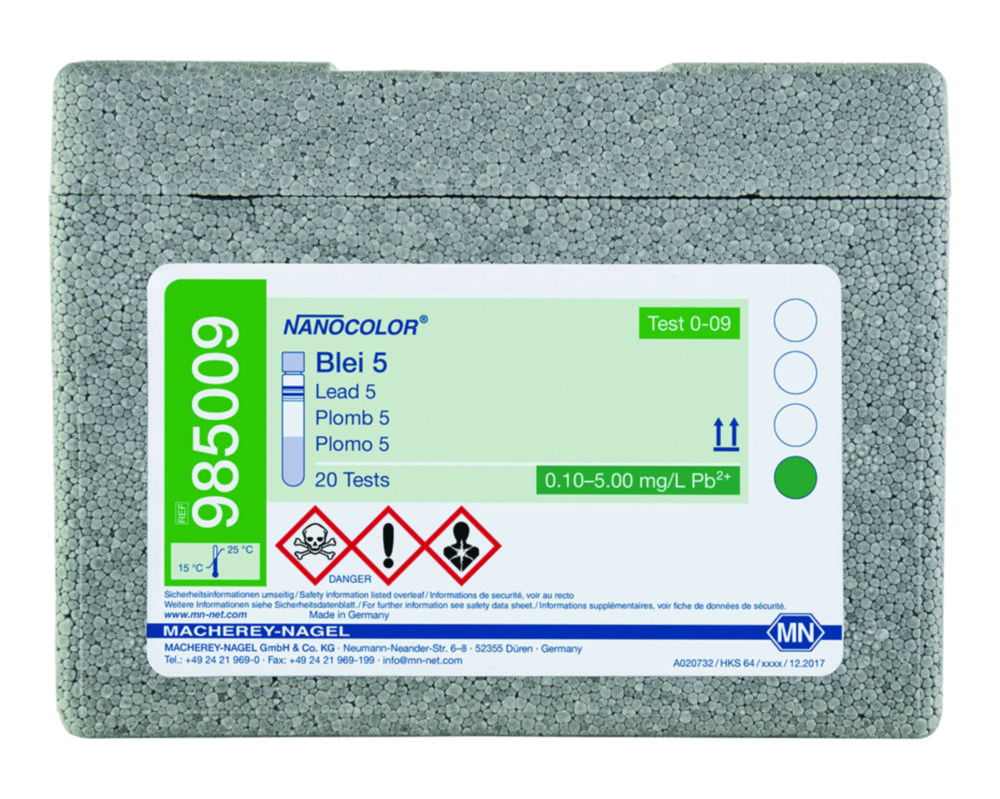 Tube tests NANOCOLOR® Lead Tube tests NANOCOLOR® Lead