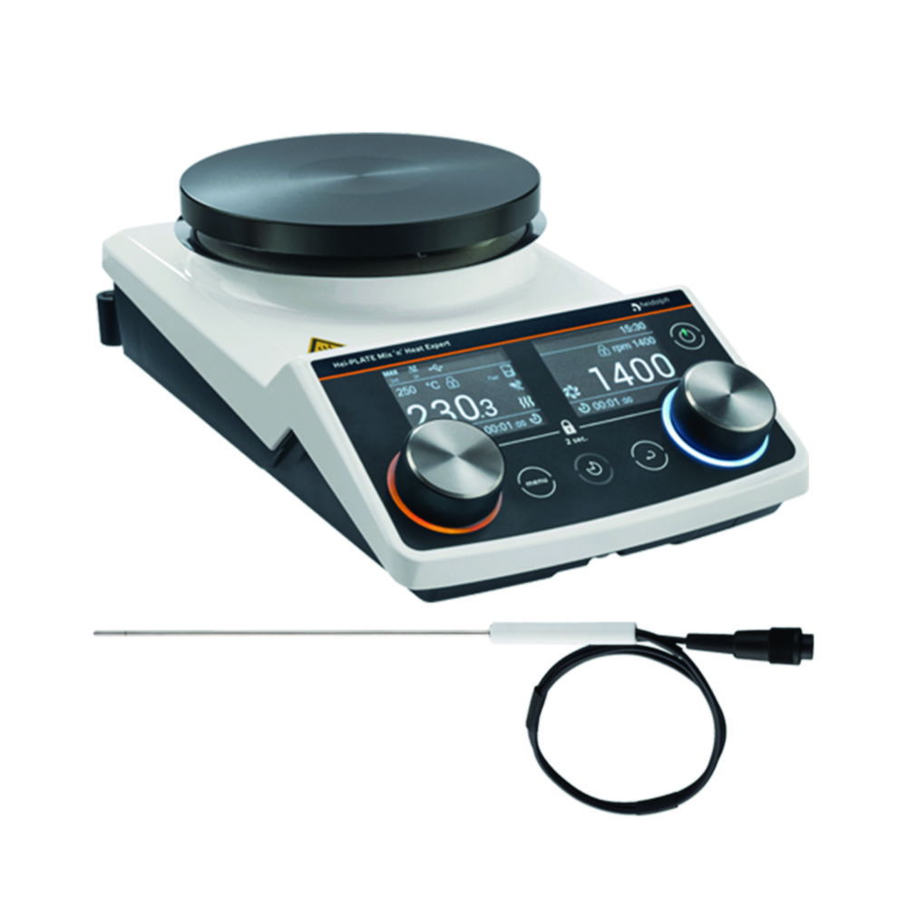 Magnetic stirrer Hei-PLATE Mix'n'Heat Expert, Sensor Basic package Magnetic stirrer Hei-PLATE Mix'n'Heat Expert, Sensor Basic package