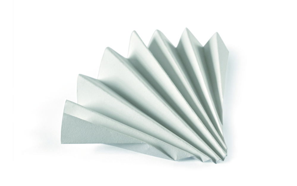 Qualitative filter paper, Grade 594½, folded filters Qualitative filter paper, Grade 594½, folded filters