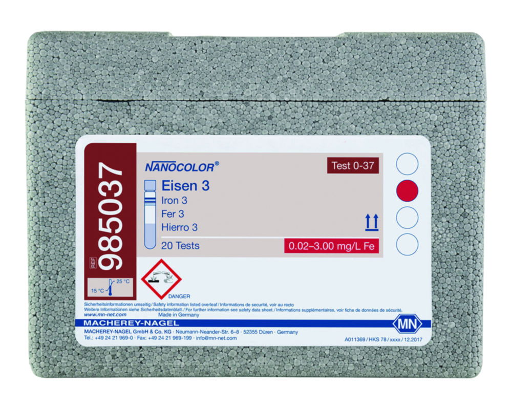 Tube tests NANOCOLOR® Iron