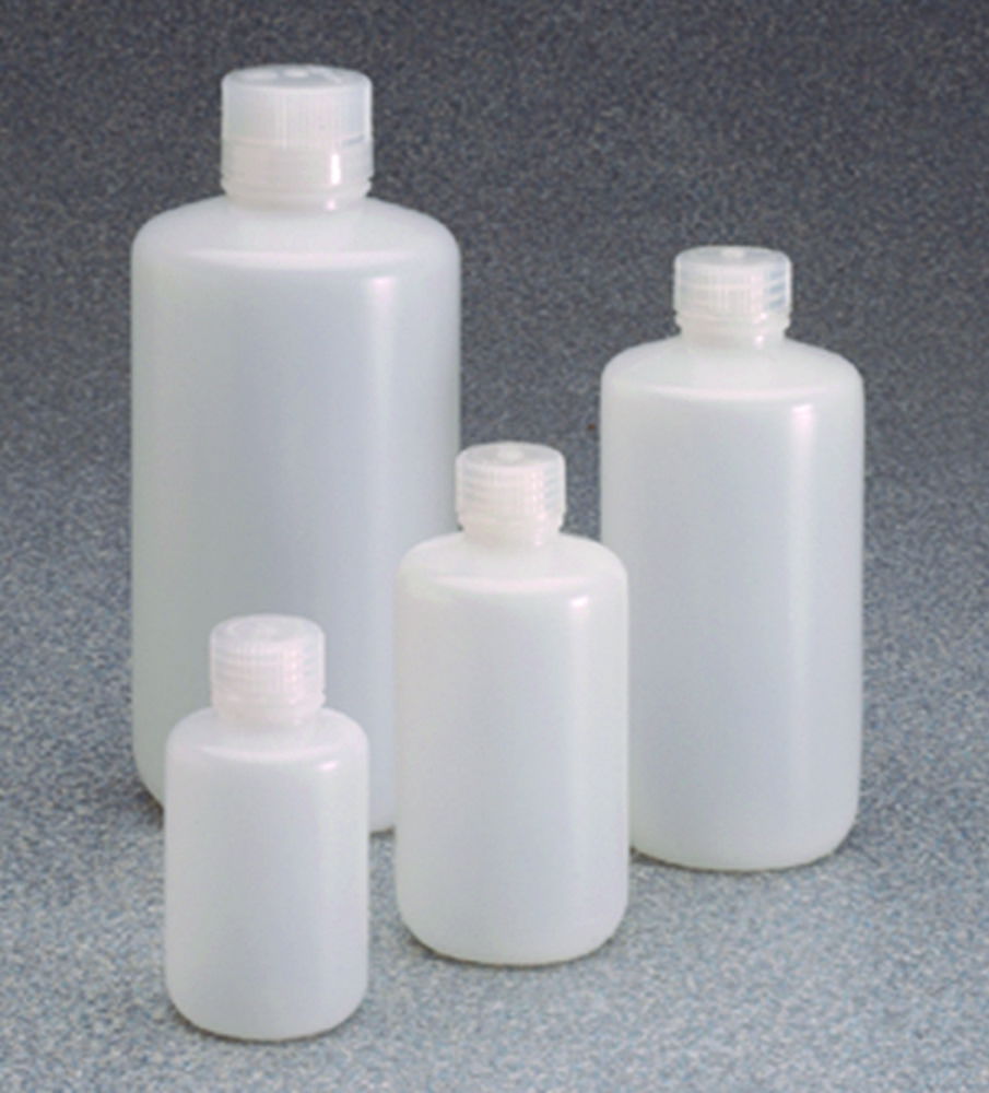 Narrow-mouth Bottles Nalgene™ with Low Particle Content Type 382099, PassPort IP2, HDPE, with screw cap, PP Narrow-mouth Bottles Nalgene™ with Low Particle Content Type 382099, PassPort IP2, HDPE, with screw cap, PP
