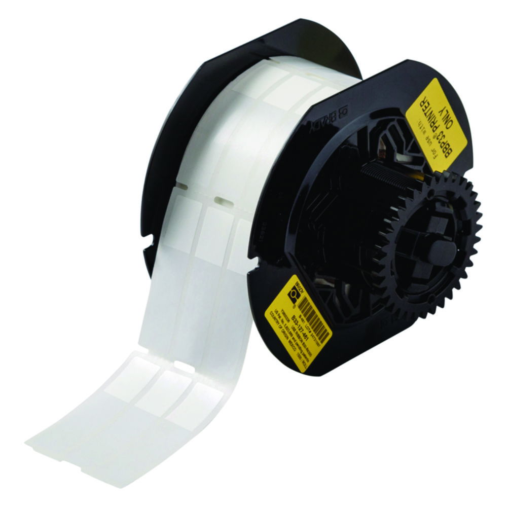 Self-laminating labels with transparent end for label printer i3300, polyester
