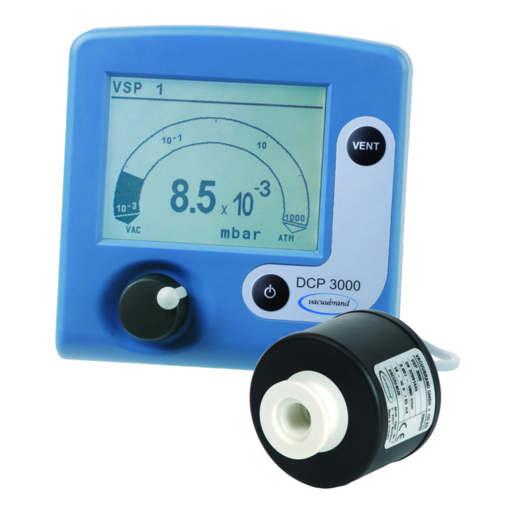 Vacuum measuring instrument DCP 3000 with Pirani sensor VSP 3000