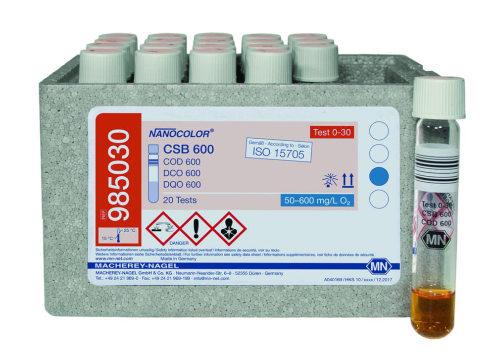Tube tests NANOCOLOR® COD Tube tests NANOCOLOR® COD