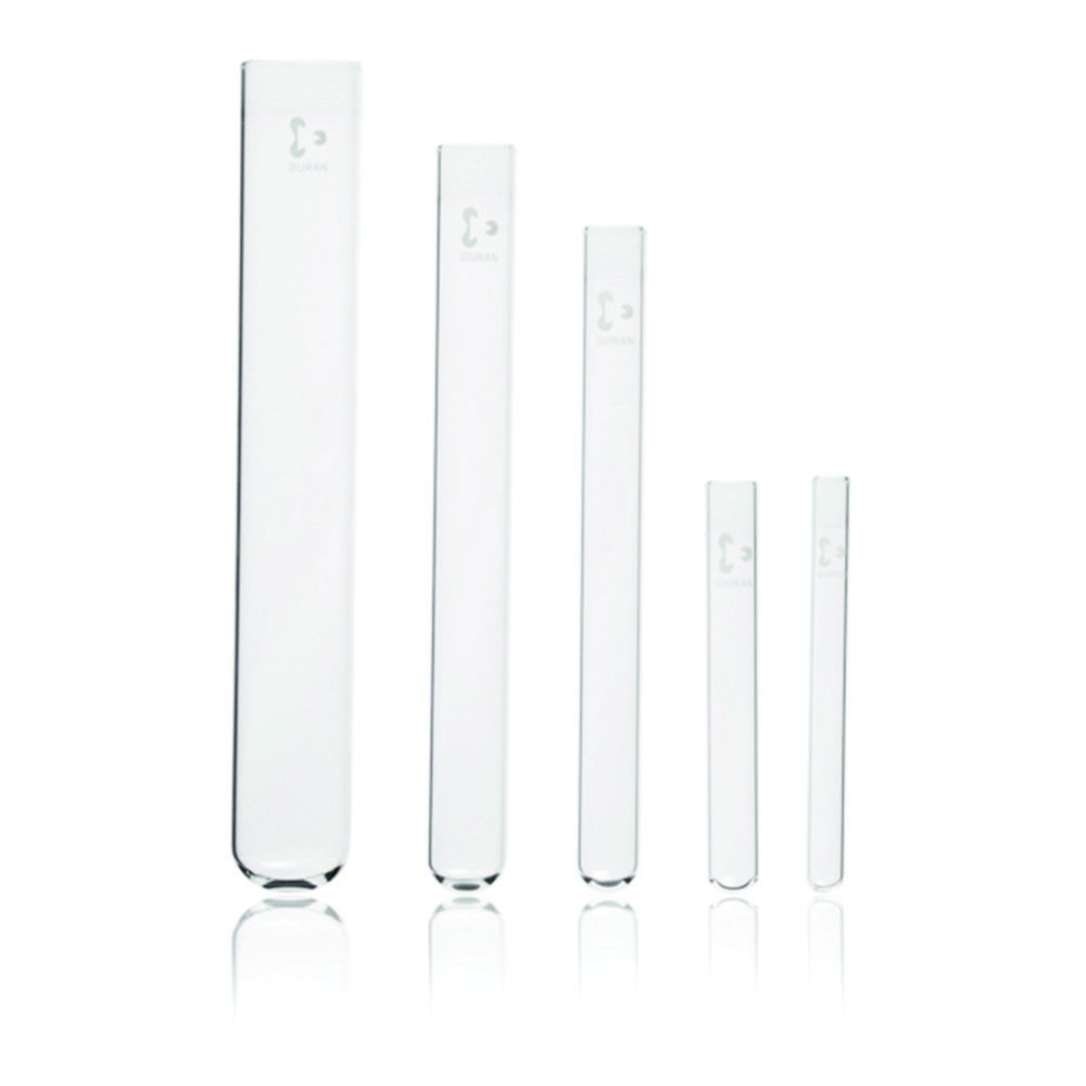 Test tubes, DURAN®, heavy wall, without beaded rim Test tubes, DURAN®, heavy wall, without beaded rim