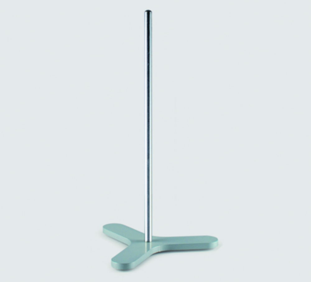 Tripod retort stand bases, steel