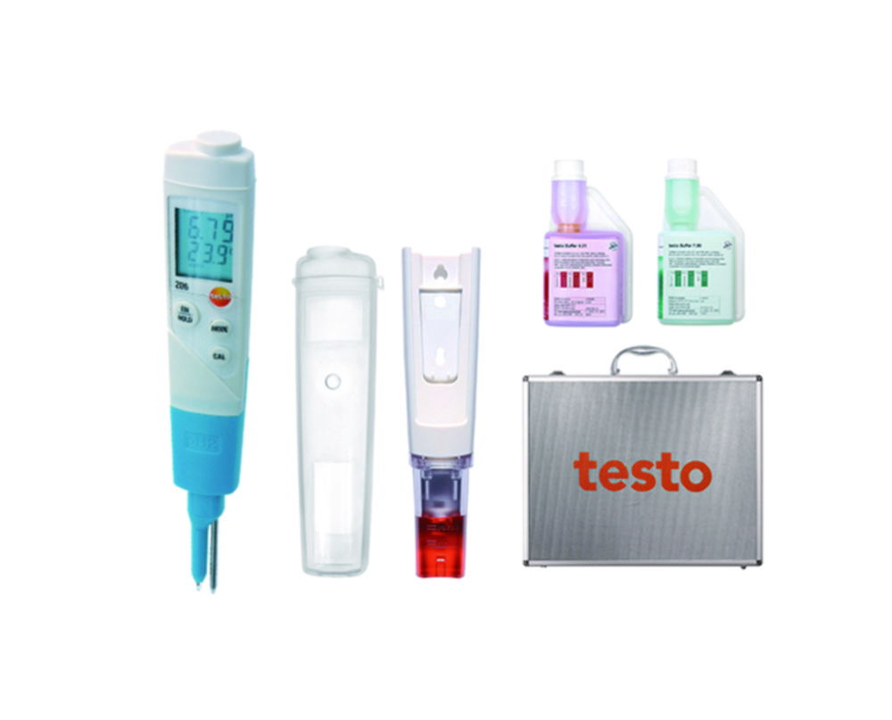 pH meter testo 206-pH2 Starter Set pH meter testo 206-pH2 Starter Set