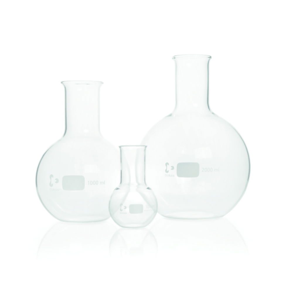 Flat bottom flasks, DURAN®, wide neck Flat bottom flasks, DURAN®, wide neck