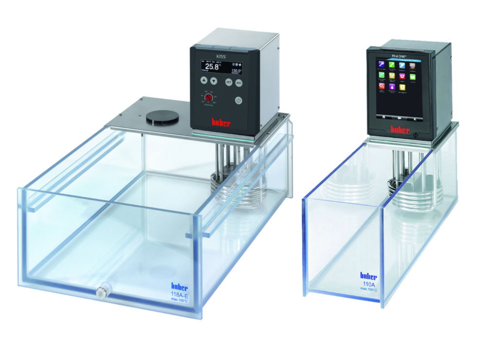 Thermostatic baths with polycarbonate tanks Thermostatic baths with polycarbonate tanks