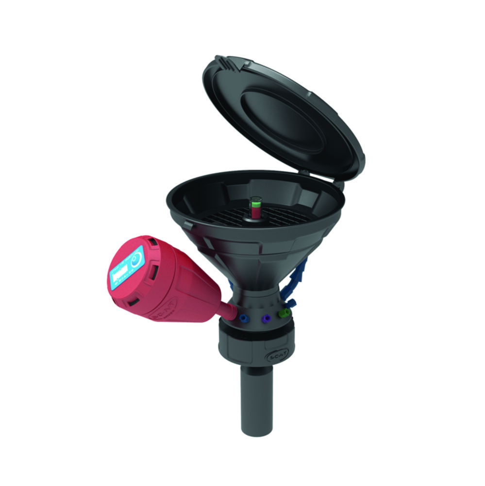 Universal Waste Hub, electrostatic conductive, with mechanical level control Universal Waste Hub, electrostatic conductive, with mechanical level control