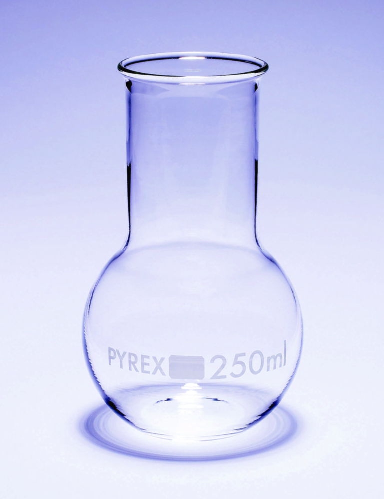 Flasks, boiling, flat bottom, wide neck, Pyrex® Flasks, boiling, flat bottom, wide neck, Pyrex®