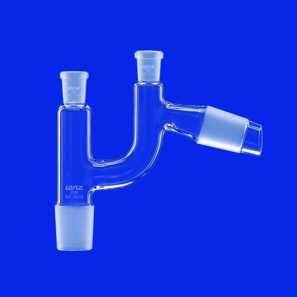 Distilling heads acc. to Claisen, sloping, DURAN® tubing Distilling heads acc. to Claisen, sloping, DURAN® tubing
