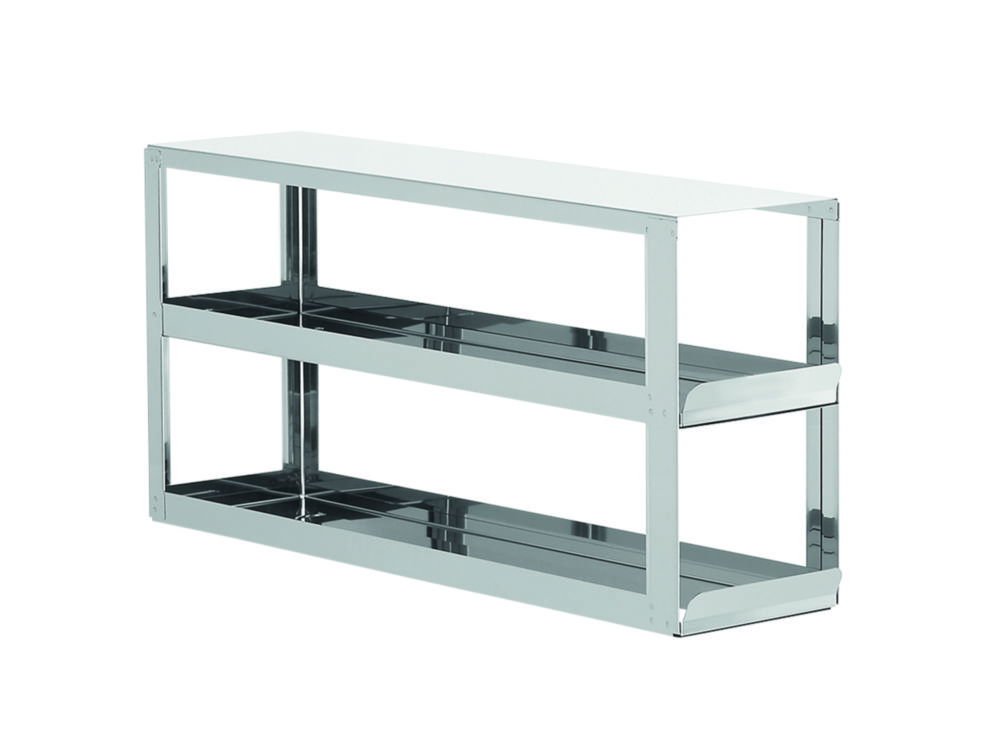 Racks with drawers for upright freezers, stainless steel, for boxes with 130 mm height Racks with drawers for upright freezers, stainless steel, for boxes with 130 mm height