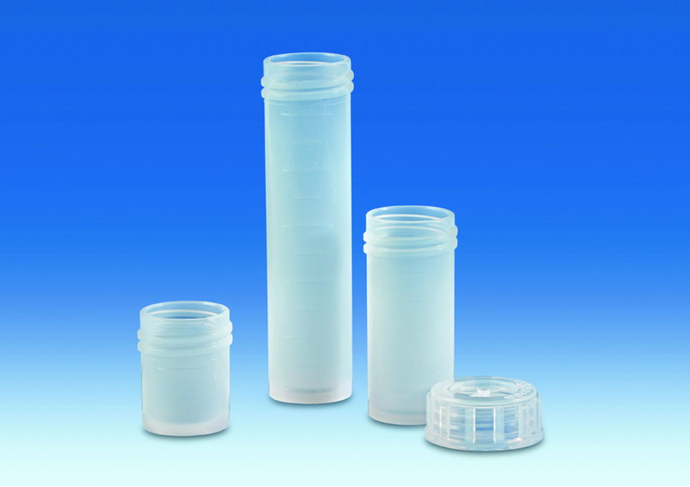 Sample vials, PFA, outer base flat
