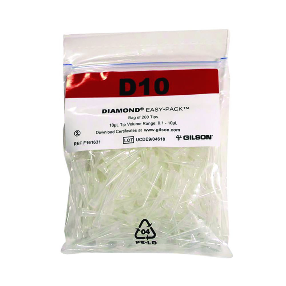 Pipette tips PIPETMAN® DIAMOND Tips, EASYPACK™ Pipette tips PIPETMAN® DIAMOND Tips, EASYPACK™