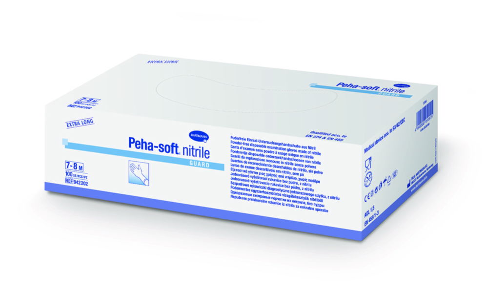 Disposable Gloves Peha-soft® nitrile guard, Nitrile, Powder-Free Disposable Gloves Peha-soft® nitrile guard, Nitrile, Powder-Free