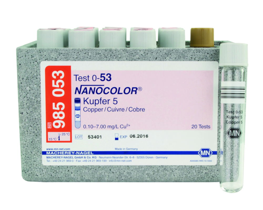 Tube tests NANOCOLOR® Copper