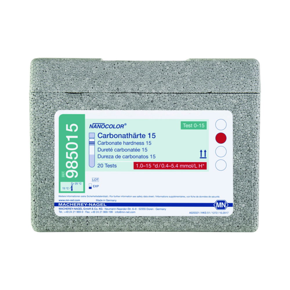 Tube tests NANOCOLOR® Hardness Tube tests NANOCOLOR® Hardness