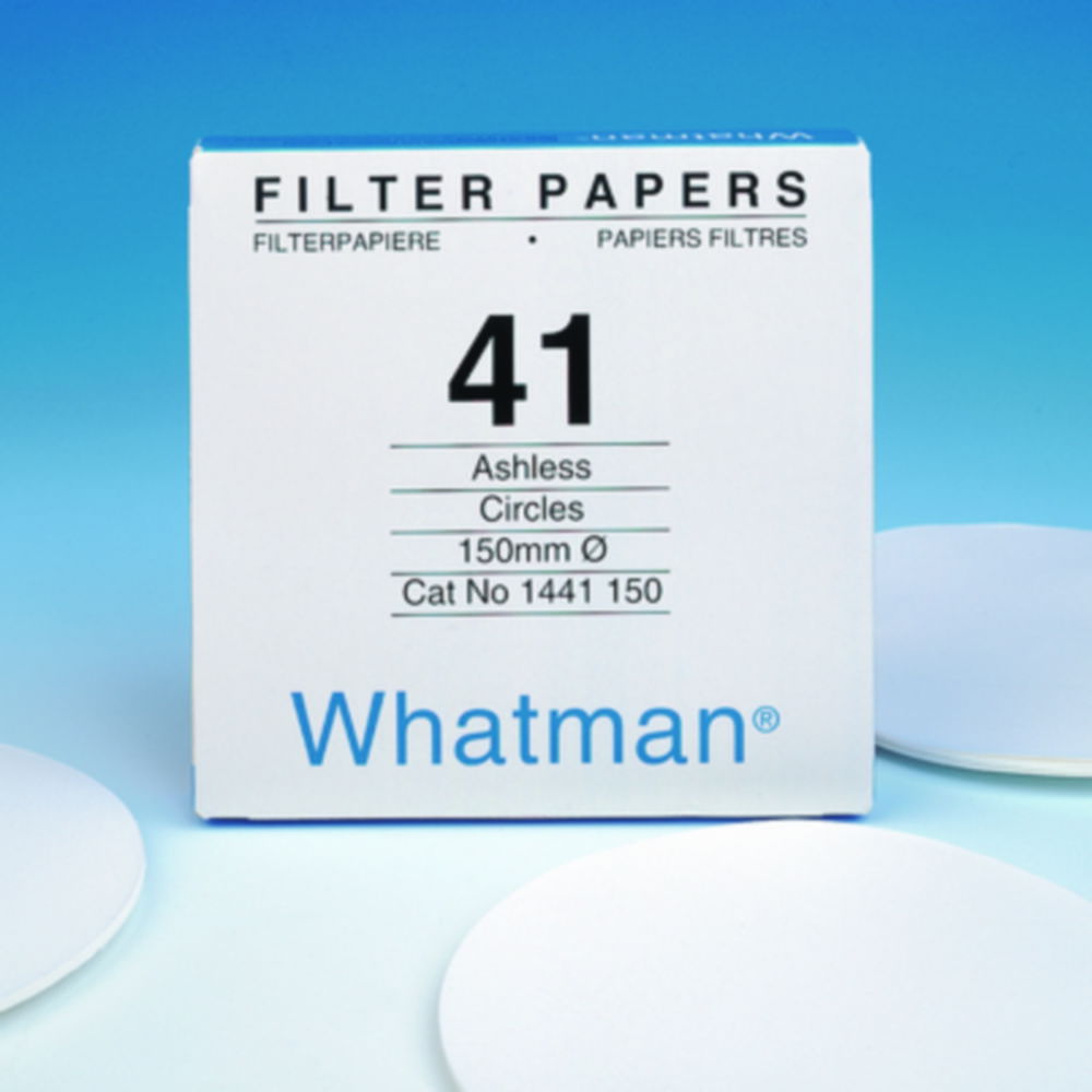 Filter paper, grade 41, quantitative, circles Filter paper, grade 41, quantitative, circles