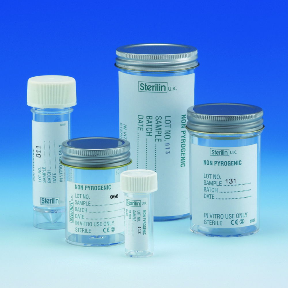 Sample containers, Sterilin™, PS, non-pyrogenic, sterile Sample containers, Sterilin™, PS, non-pyrogenic, sterile