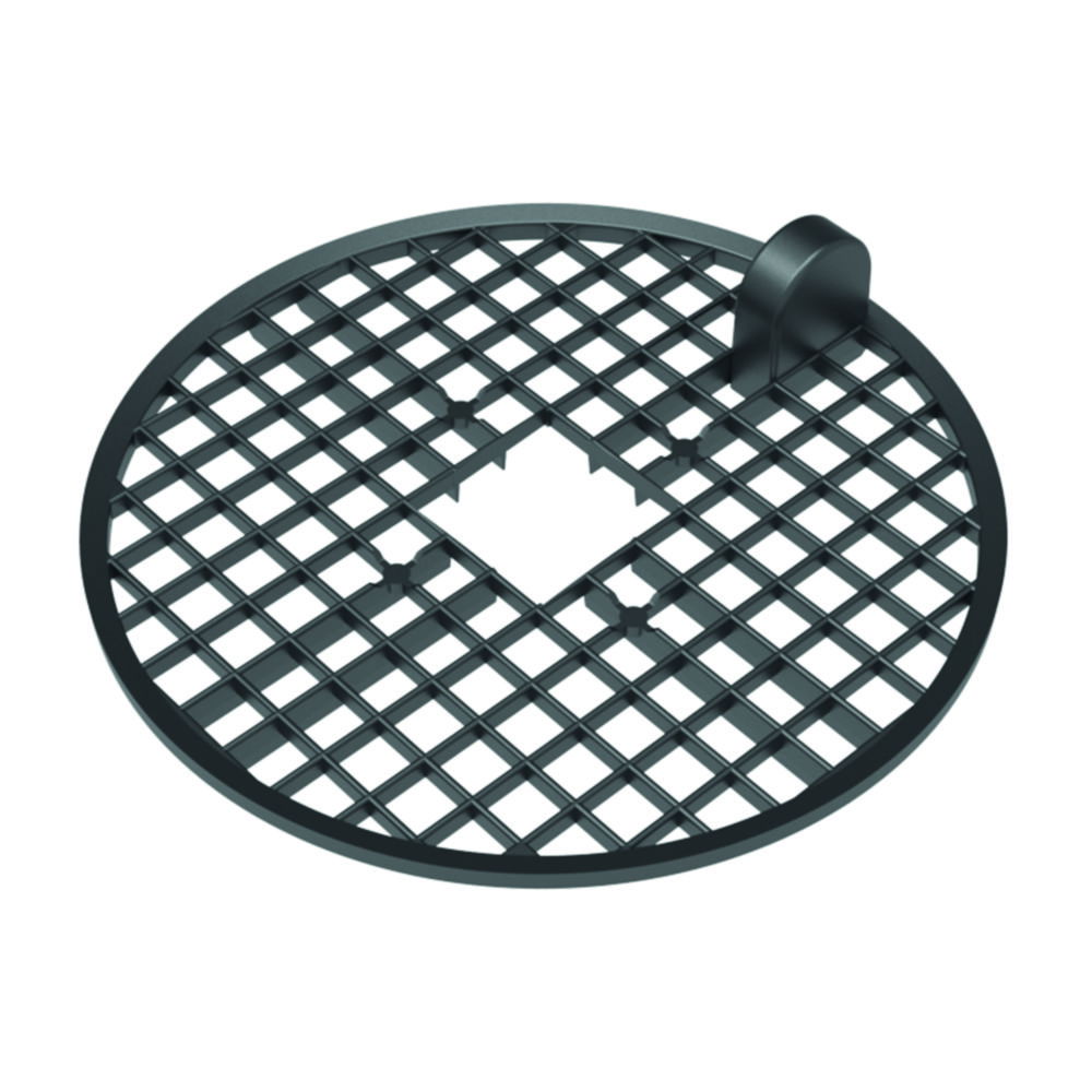 Dirt sieve for safety funnel with level control Dirt sieve for safety funnel with level control