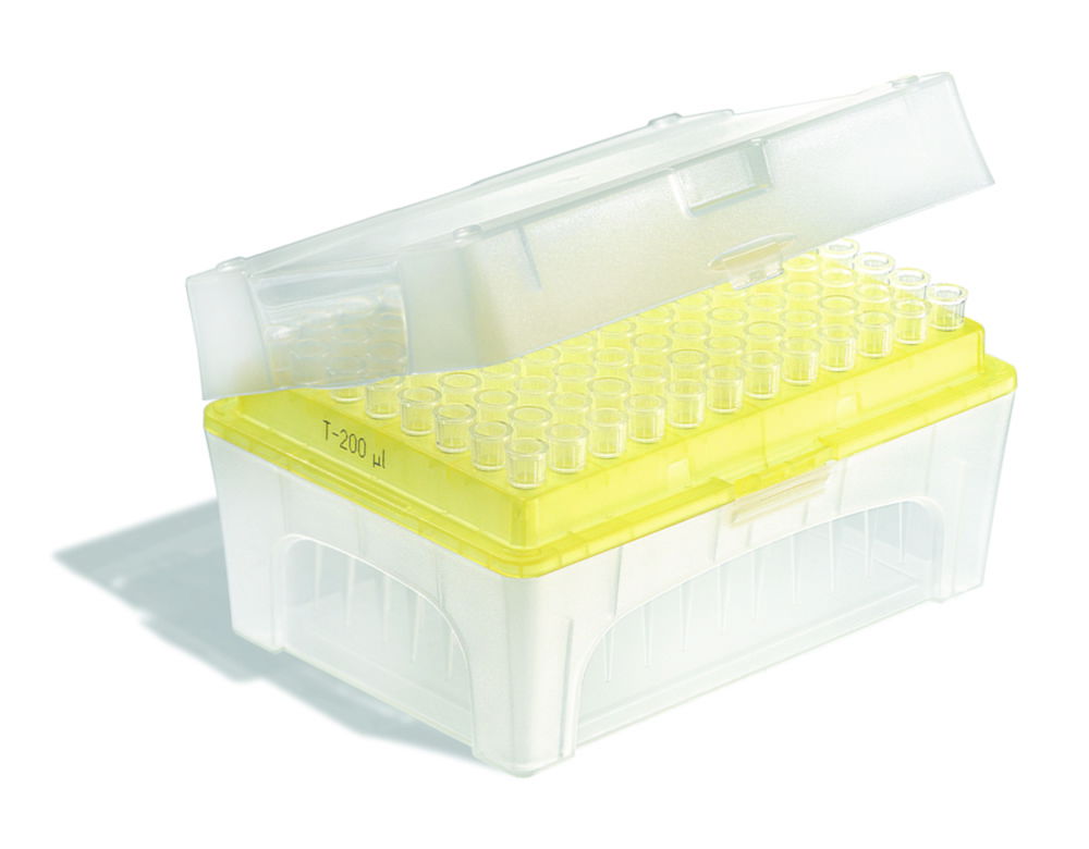 Filter tips, racked in TipBox, sterile, Bio-Cert® Filter tips, racked in TipBox, sterile, Bio-Cert®