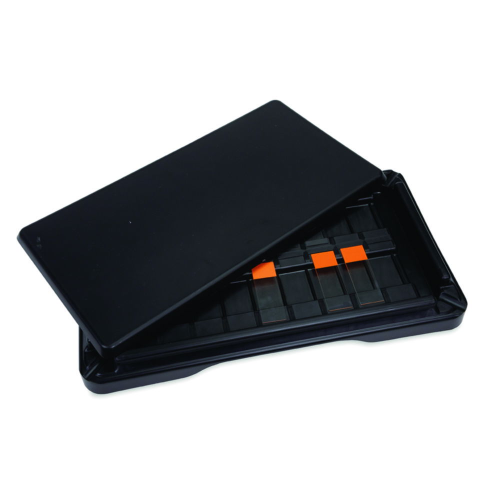 Slide staining tray, PP with talc Slide staining tray, PP with talc