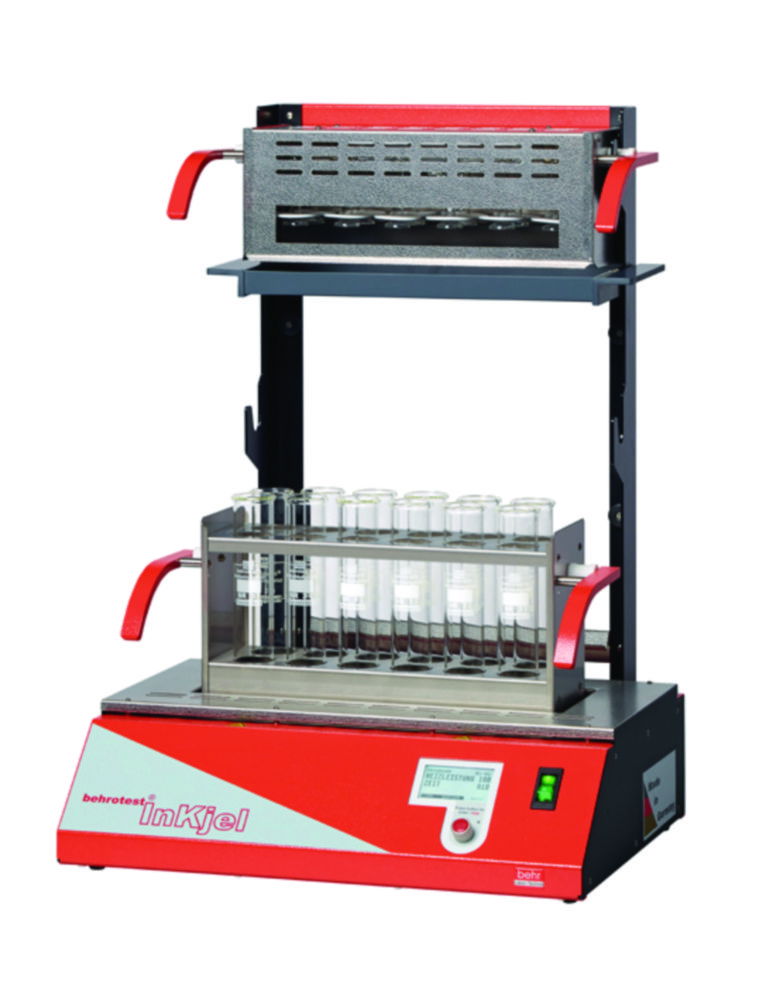 InKjel P infrared digestion system with 10 freely configurable programmes InKjel P infrared digestion system with 10 freely configurable programmes