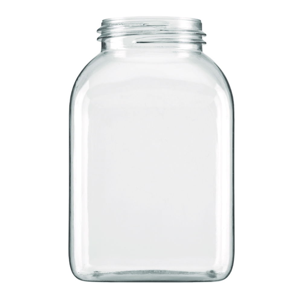 Square wide-mouth containers without closure, series 310, PETG Square wide-mouth containers without closure, series 310, PETG