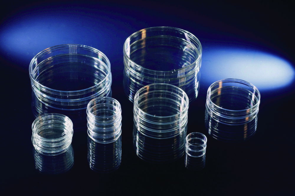 Petri Dishes, PS, with grid