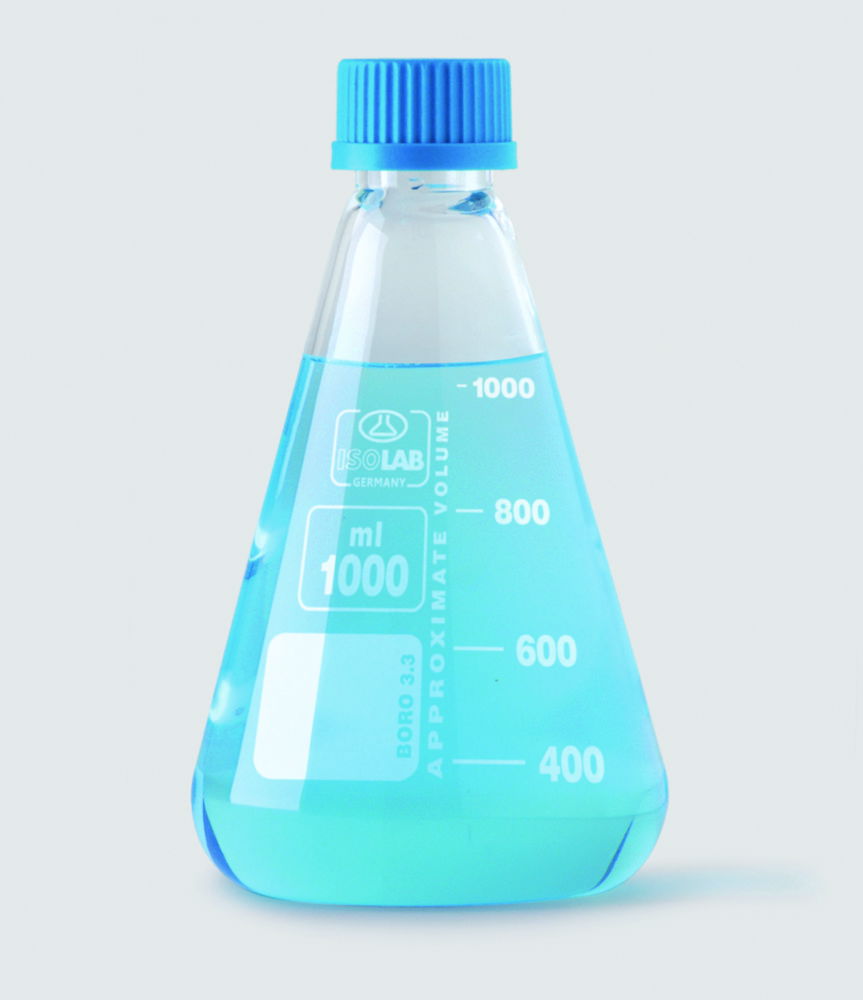 Erlenmeyer flasks, borosilicate glass 3.3, with screw neck Erlenmeyer flasks, borosilicate glass 3.3, with screw neck